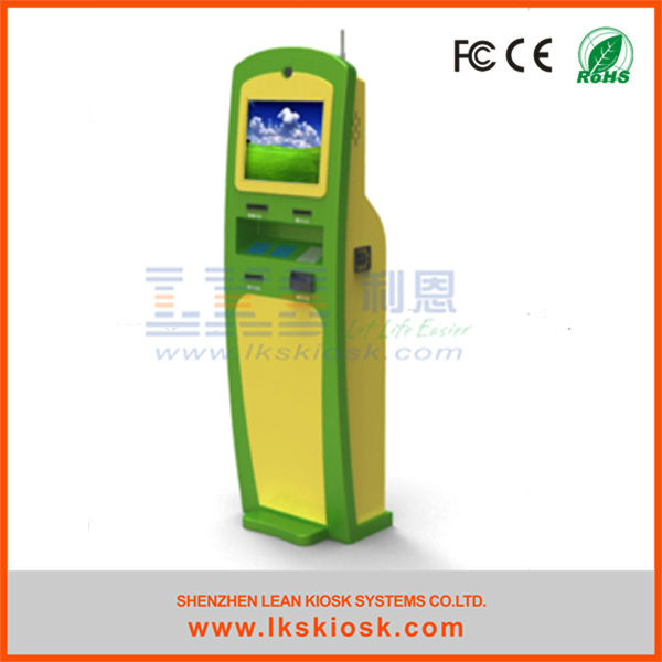 इनडोर खेल के मैदान में टिकटिंग कियोस्क की बिक्री के लिए स्वचालित भुगतान मशीन