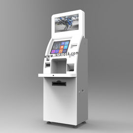 Indoor Self Service Kiosk Dual Touch Screen For Social Insurance Department