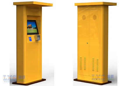17'' 19'' Self Service Touch Screen Kiosk Floor Standing Parking Lot Display