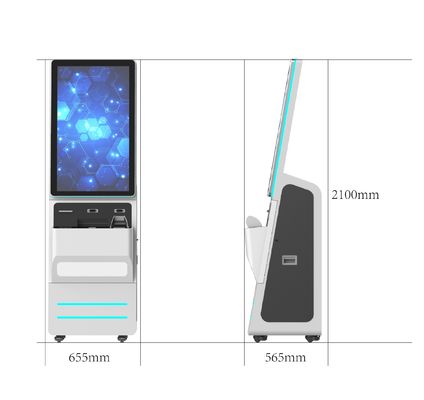 32-इंच अनुकूलन योग्य सेल्फ सर्विस कियोस्क डेस्कटॉप इंस्टॉलेशन और Android/Windows/Linux OS के साथ